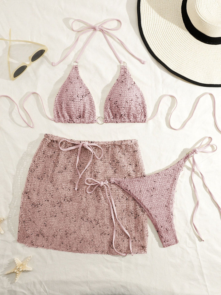 Damen Bikinis mit verspielter Wickeloptik Drune