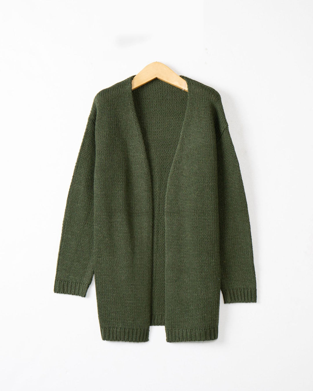 Damen Offene Strickjacke mit lässigem Schnitt und Taschen Drune