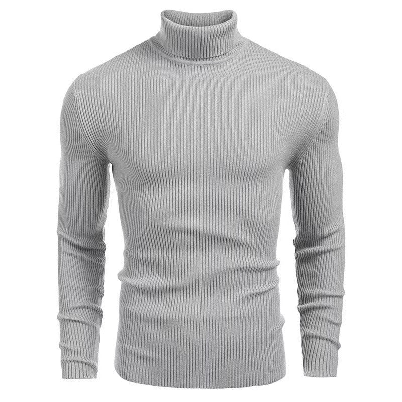 Herren Rollkragenpullover aus hochwertigem Strickmaterial mit Rippstruktur Drune