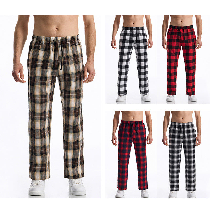 Herren komfortable Karohose Drune