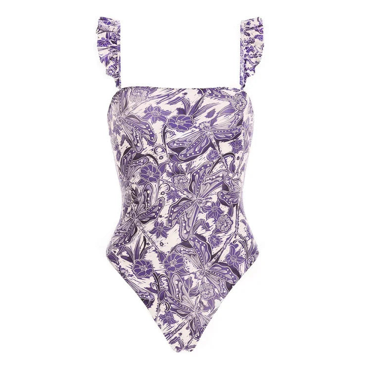Damen Bikiniset mit schickem Wickelrock und verspieltem Rüschendesign Drune