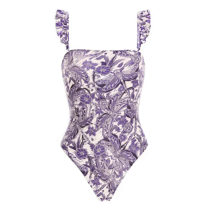 Damen Bikiniset mit schickem Wickelrock und verspieltem Rüschendesign Drune
