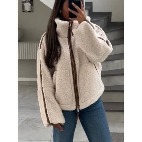 Damen Fleecejacke mit stylischen Details Drune