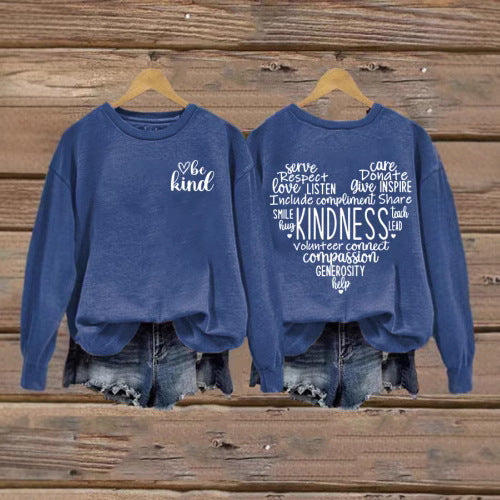 Damen Sweatshirt mit inspirierendem Kaltes-Design und großzügigem Schnitt Drune