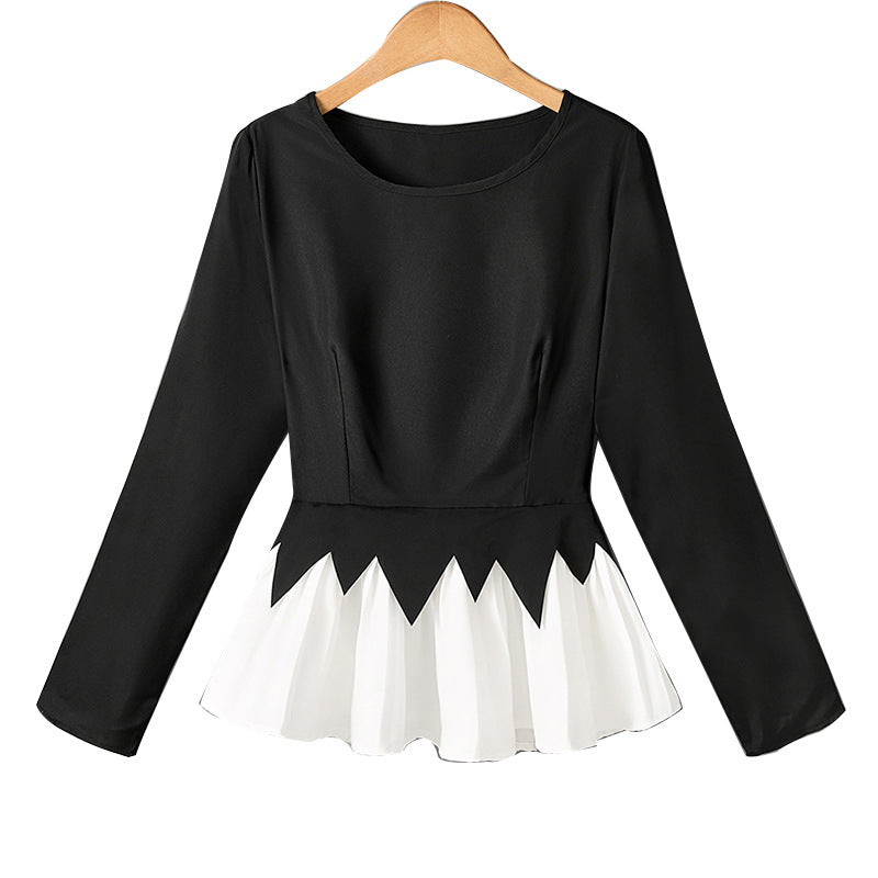 Damen Oberteil mit Rüschendesign und elegantem Schnitt Drune