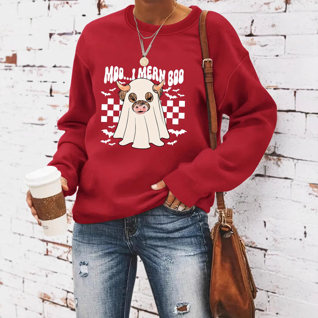 Damen Sweatshirt im fröhlichen Halloween-Design Drune
