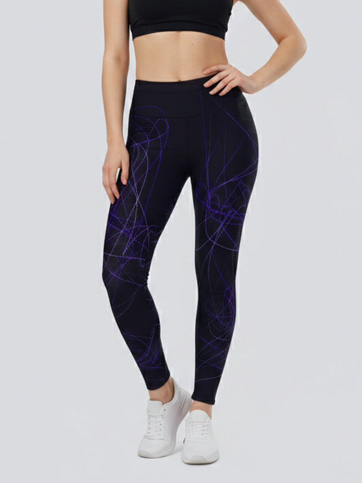 Damen Sportlegging mit stilvollem grafischen Design Drune