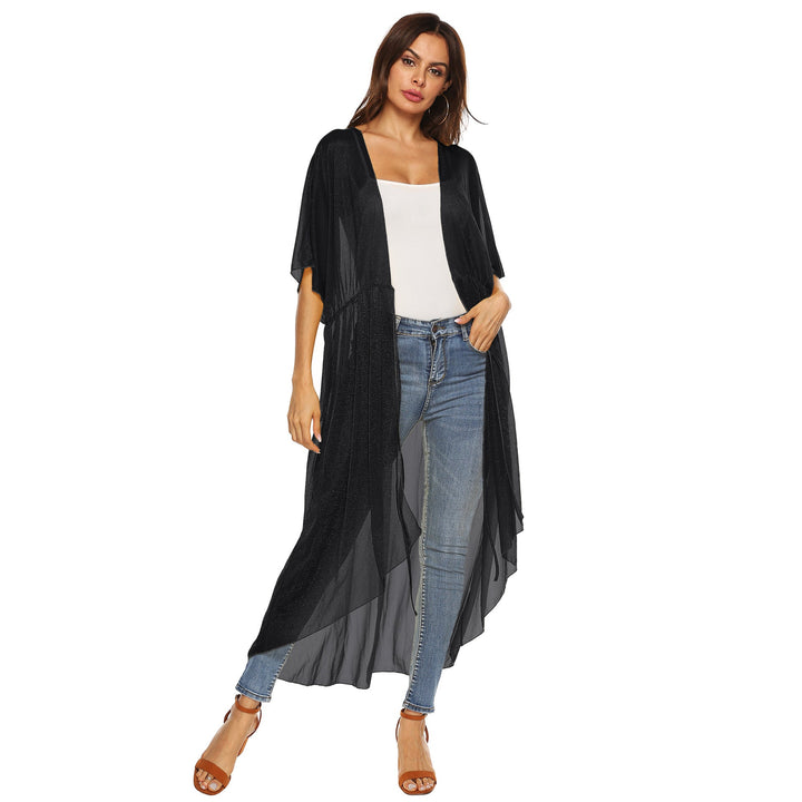 Damen eleganter, transparenter Strandkimono Drune