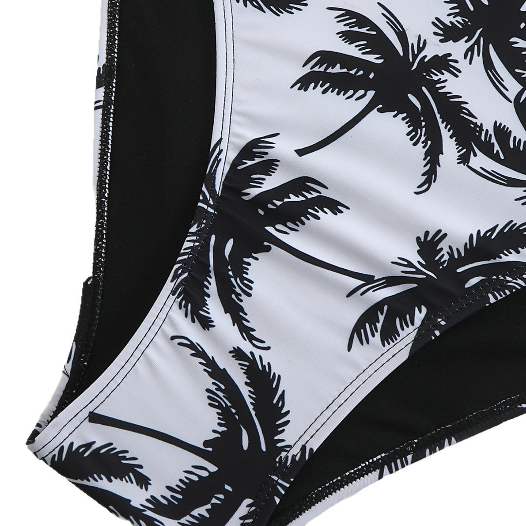 Damen Tankini-Set mit floralem Palmendruck Drune