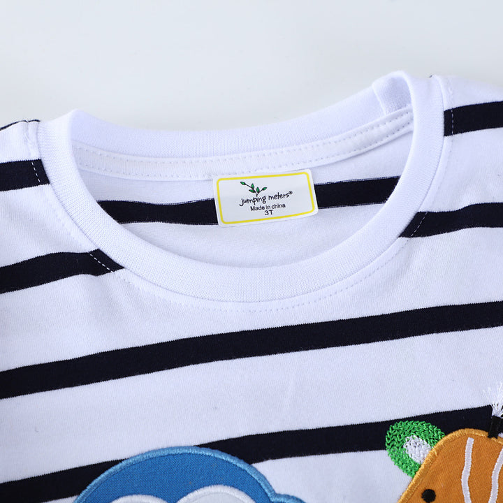 Jungen Langarmshirt mit verspielten Tierapplikationen Drune