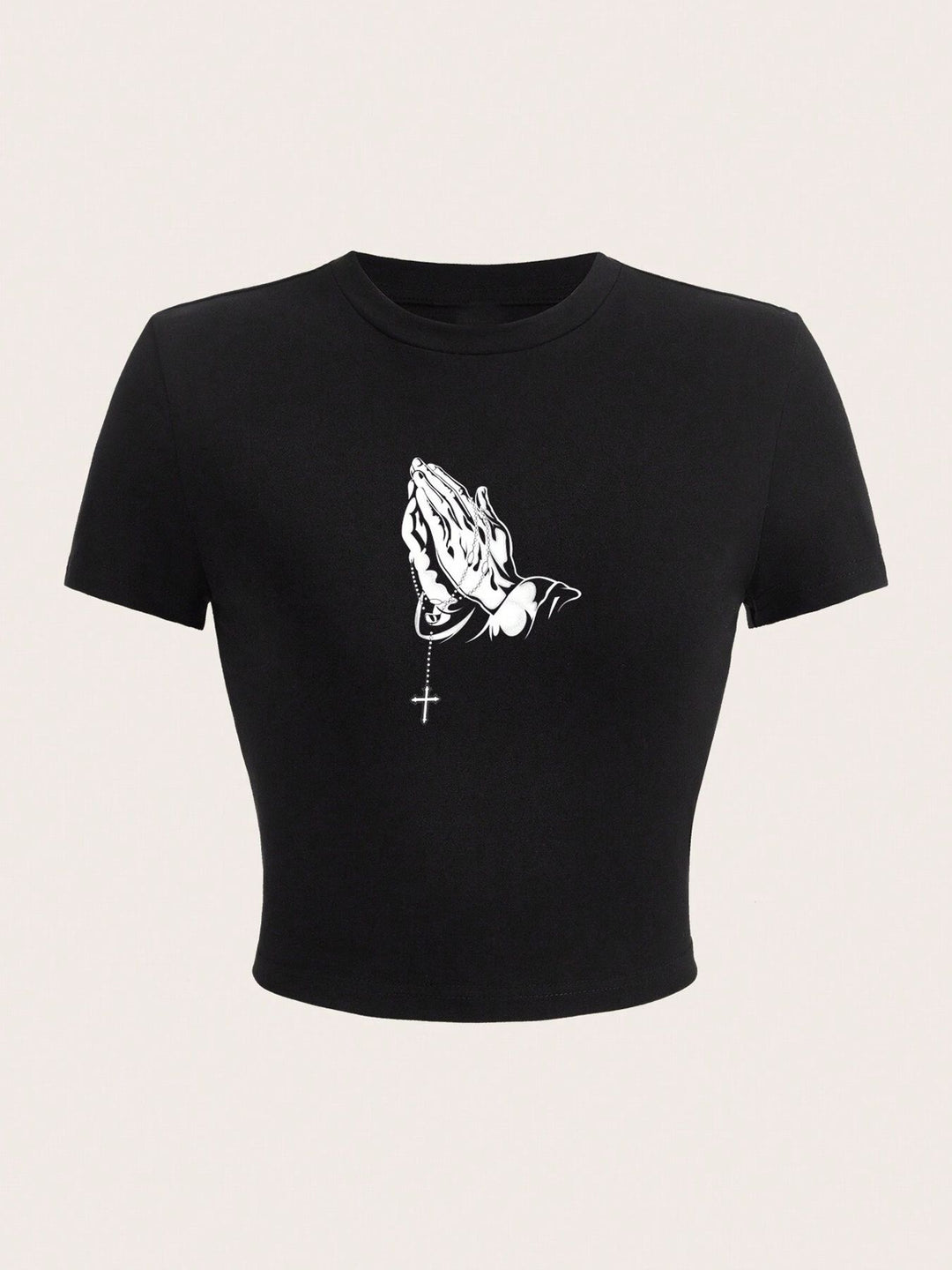 Damen Crop-Top mit auffälligem Schriftzug Drune