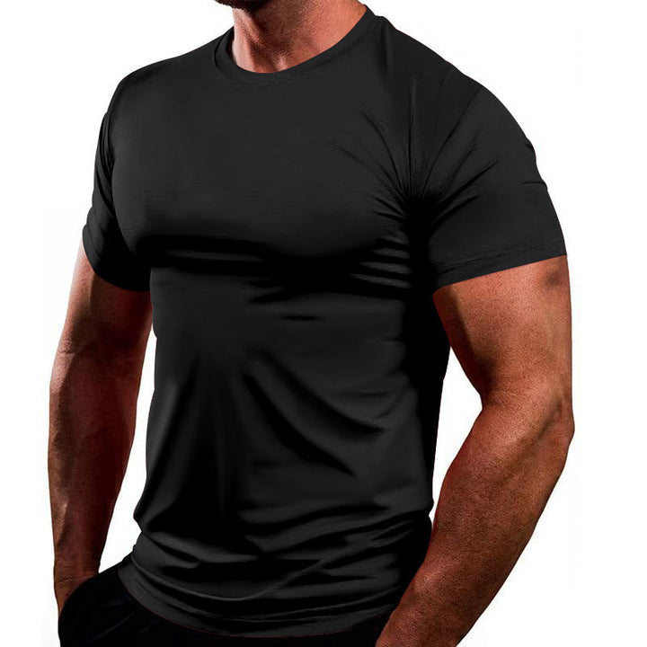 Herren Atmungsaktives Fitness-T-Shirt aus leichtem Stoff mit körperbetontem Schnitt Drune