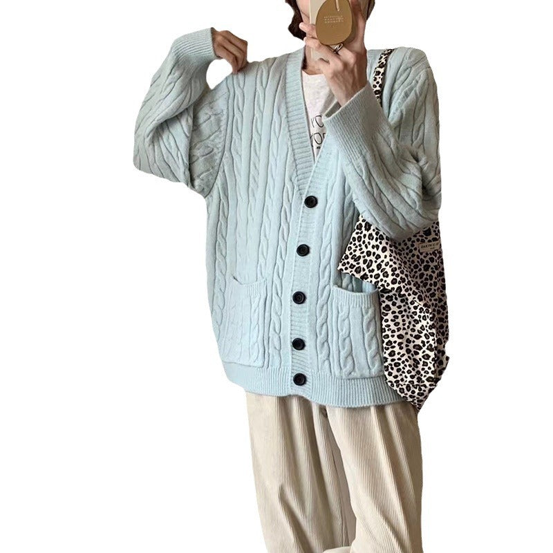 Damen Grobstrickjacke mit Zopfmuster und praktischen Taschen Drune