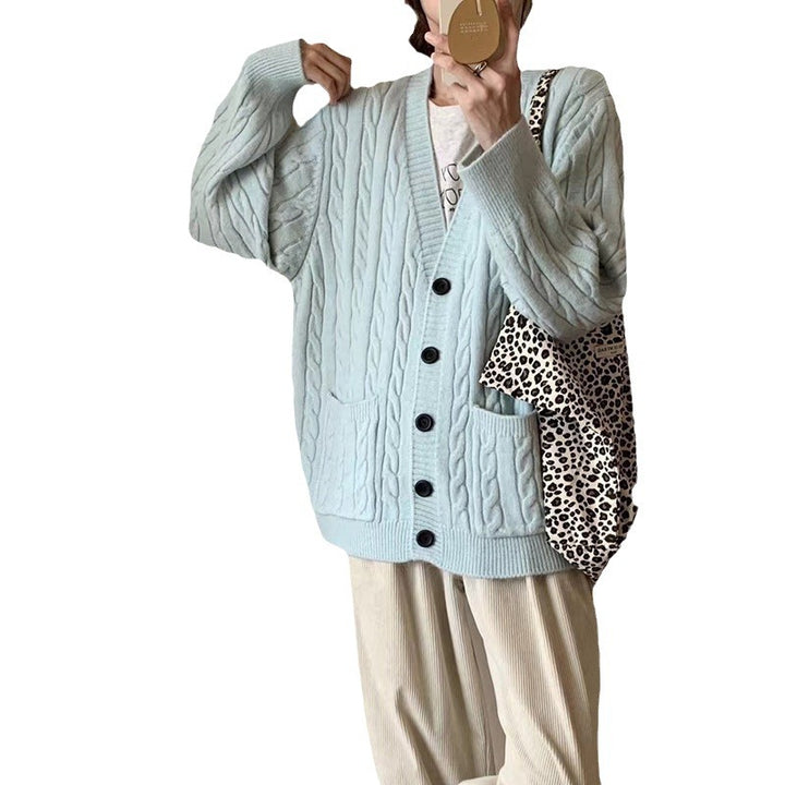 Damen Grobstrickjacke mit Zopfmuster und praktischen Taschen Drune