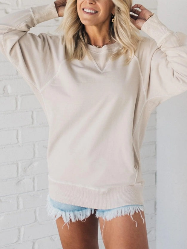 Damen bequemer Oversized Sweatpullover mit lässigem Design Drune