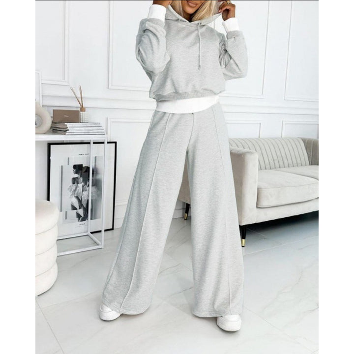 Damen Sportliches Lounge-Set mit weitem Schnitt und Kapuze Drune