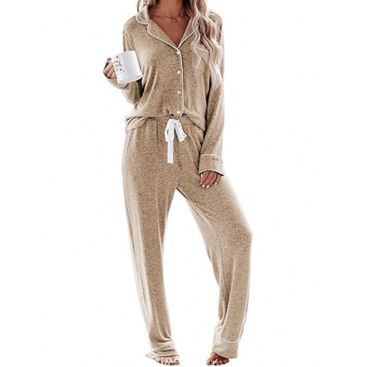 Damen Schlafanzug-Set aus weichem, atmungsaktivem Material Drune
