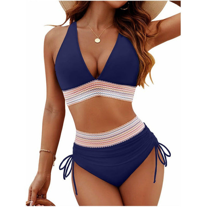 Damen Triangel-Bikini mit verstellbaren Riemen und moderner Rüschenoptik Drune