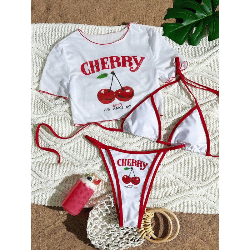 Damen Sexy Zweiteiler Bikini-Set mit sportlichem Oberteil Drune