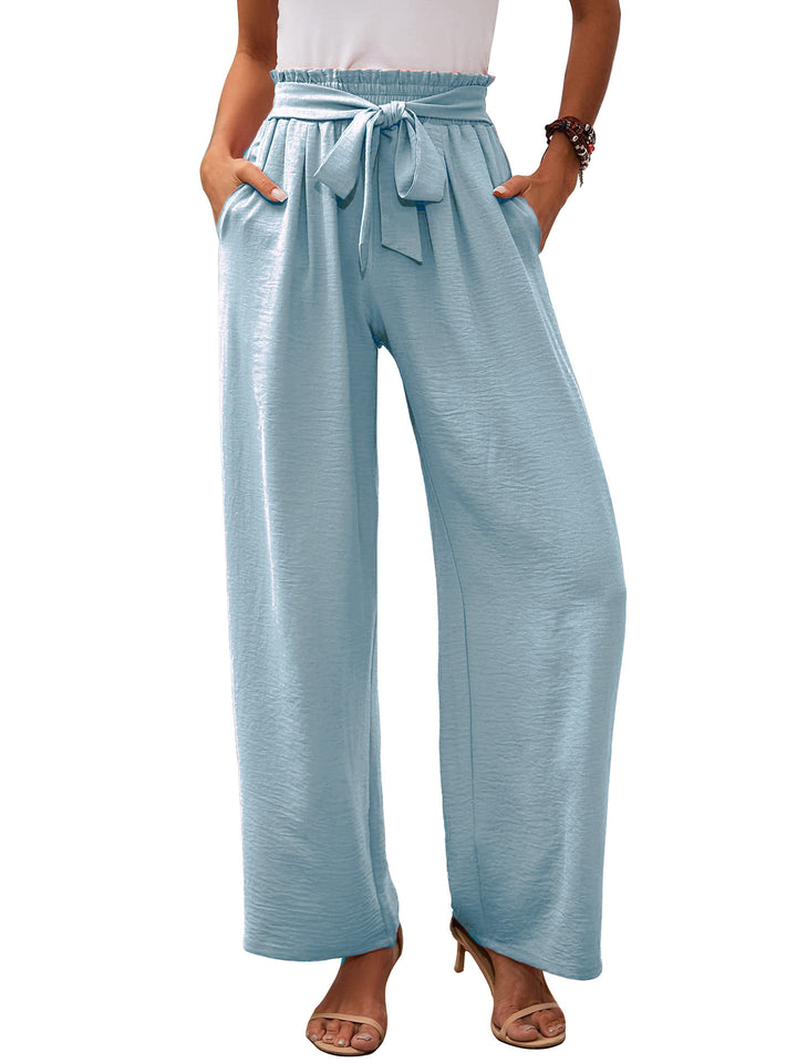Damen weite Sommerhose mit galantem Bindegürtel Drune