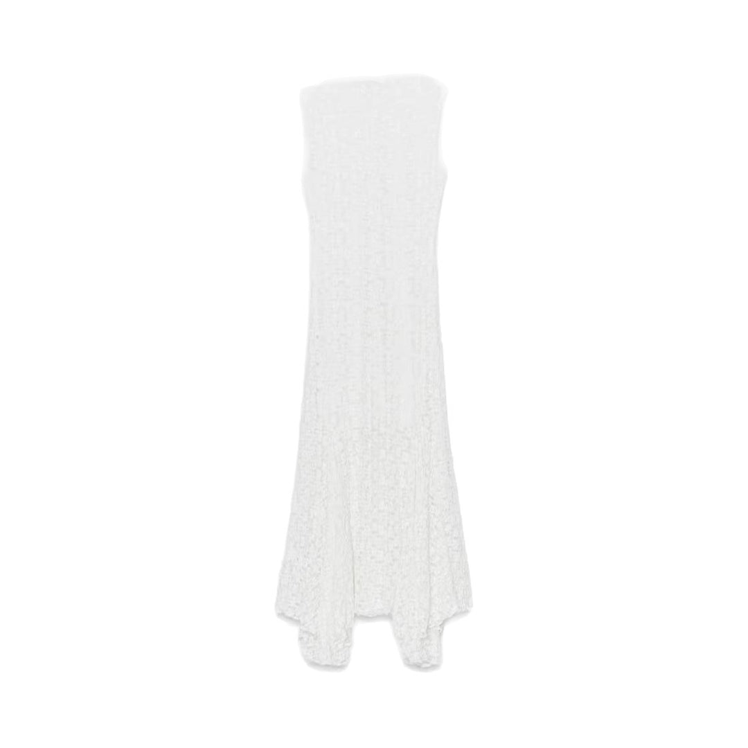 Damen elegantes Maxi-Kleid mit transparentem Gewebemuster und femininem Schnitt Drune