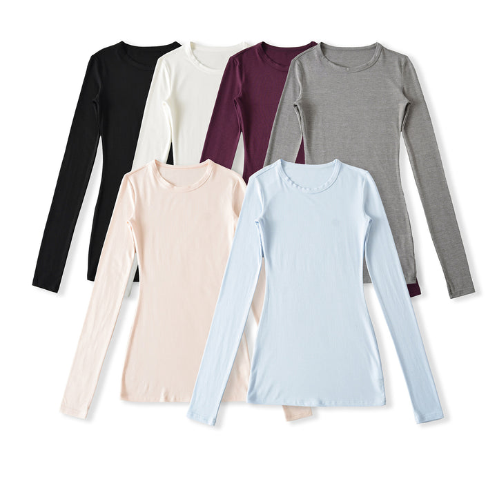 Damen Langarmshirt mit Raffungen Drune