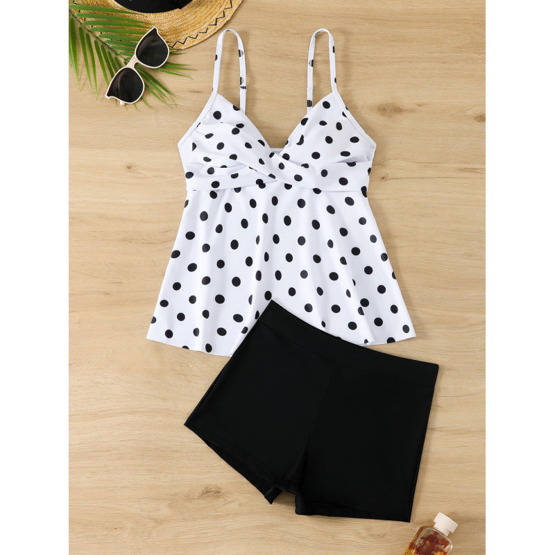 Damen Tankini-Set mit zauberhaften Punkten und modischem Schnitt Drune