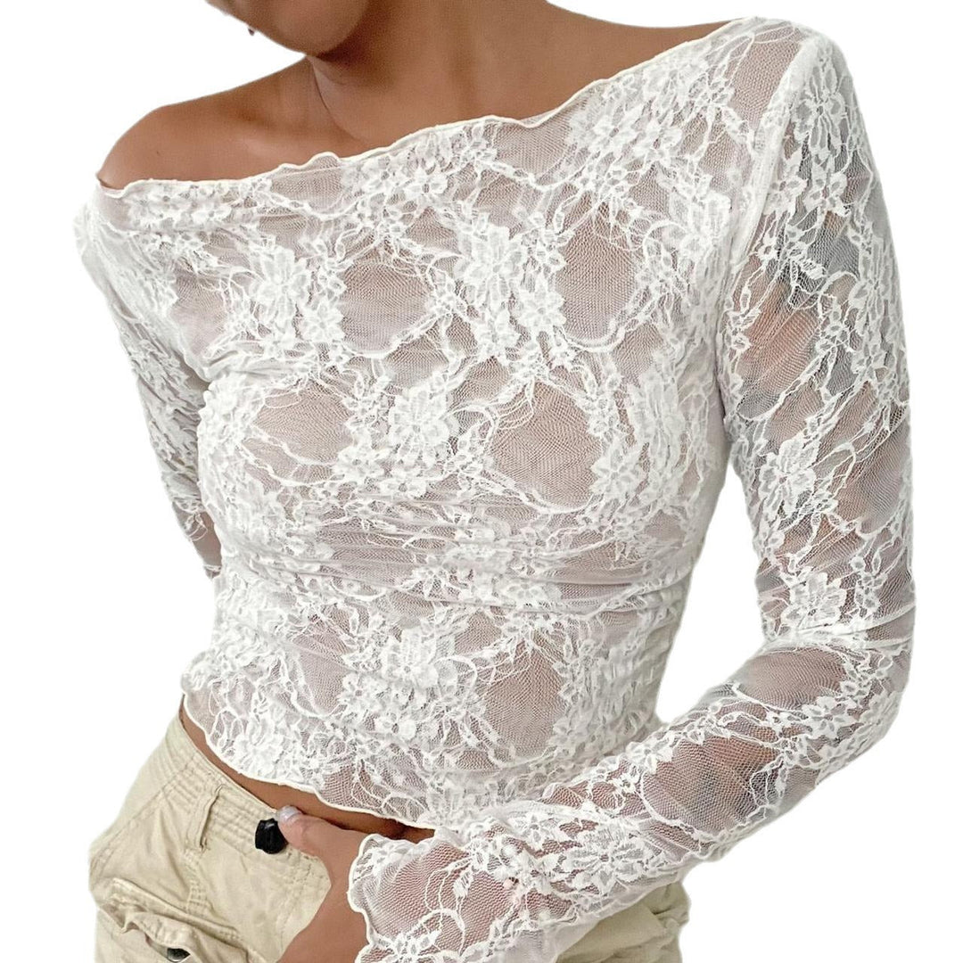 Damen Spitzentop Drune