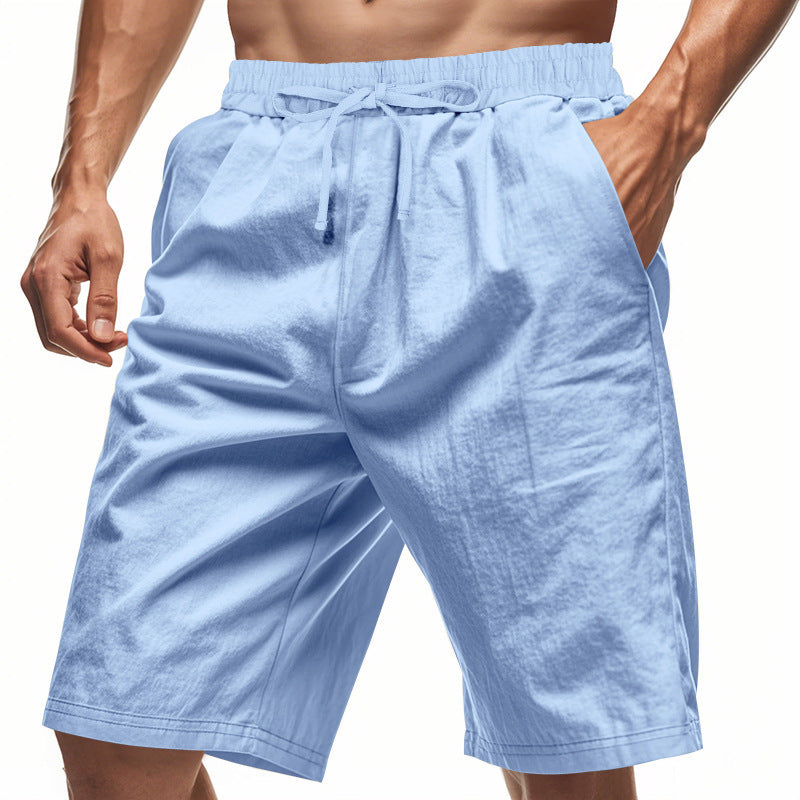 Herren nan lässige Baumwollmix Freizeitshorts mit elastischem Bund und Seitentaschen Drune