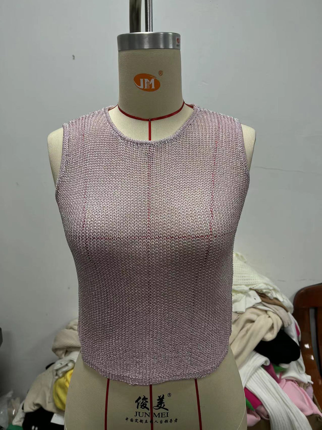 Damen glitzerndes Stricktop mit gerafftem Minirock Drune