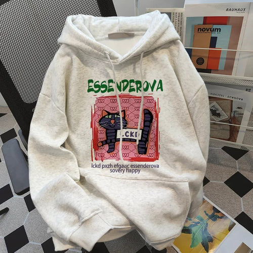 Damen Trendiger Kapuzenpullover Drune
