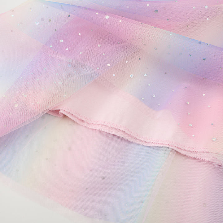 Mädchen Hochwertiges Tüllkleid mit Einhorn-Applikation Drune
