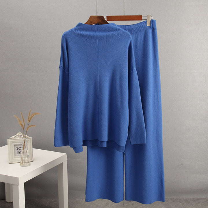 Damen Elegantes Strickensemble mit weitem Schnitt Drune