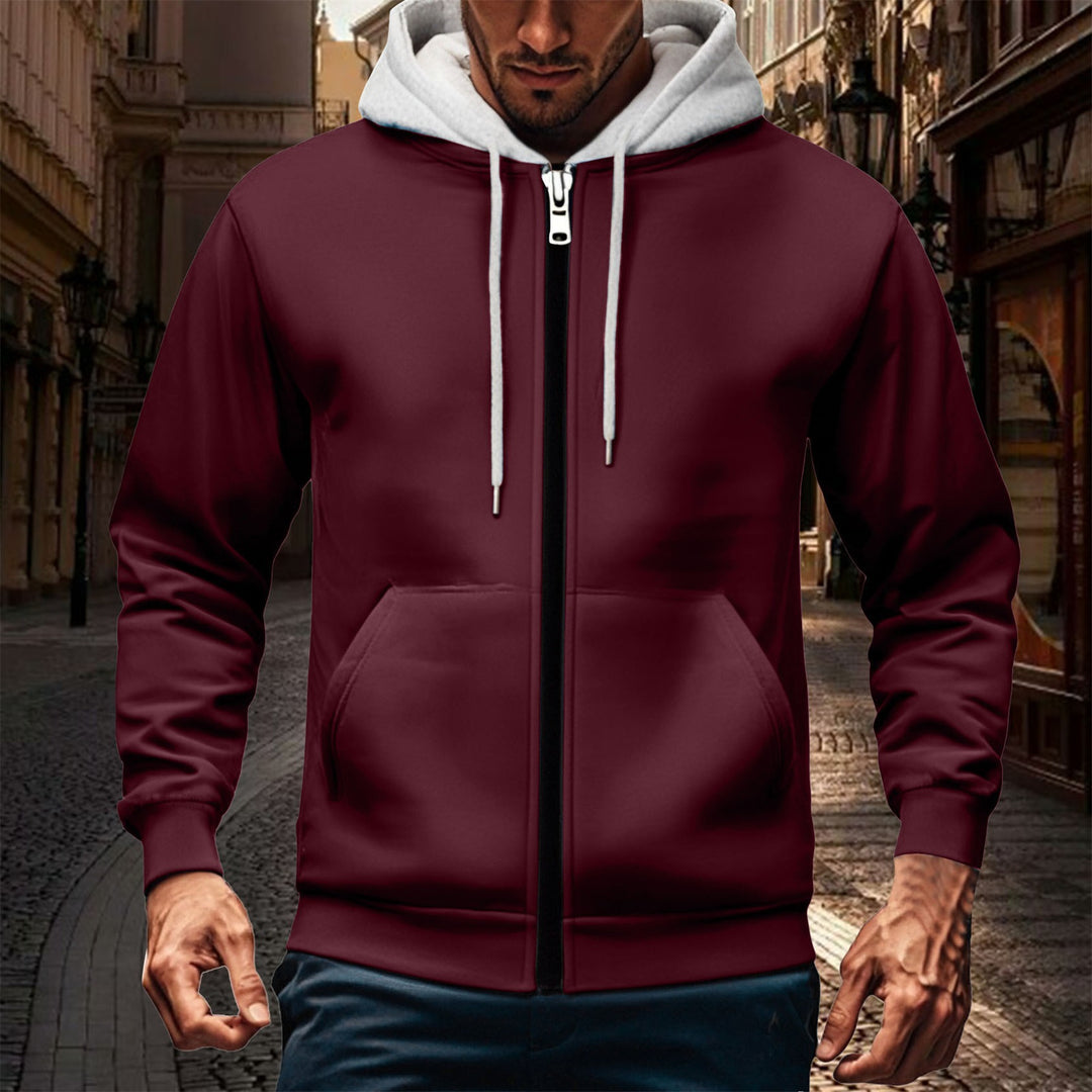 Herren Kapuzenjacke mit doppellagigem Material Drune