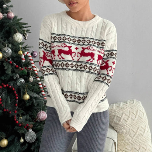 Damen Strickpullover Drune