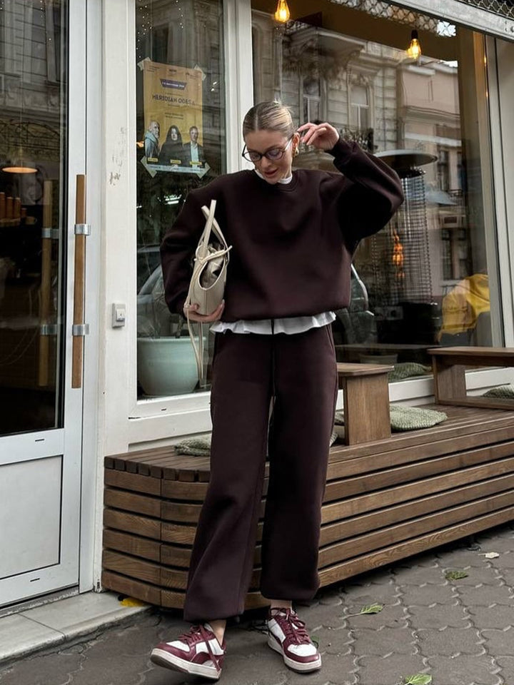 Damen gemusterter Oversized Sweatshirt Drune