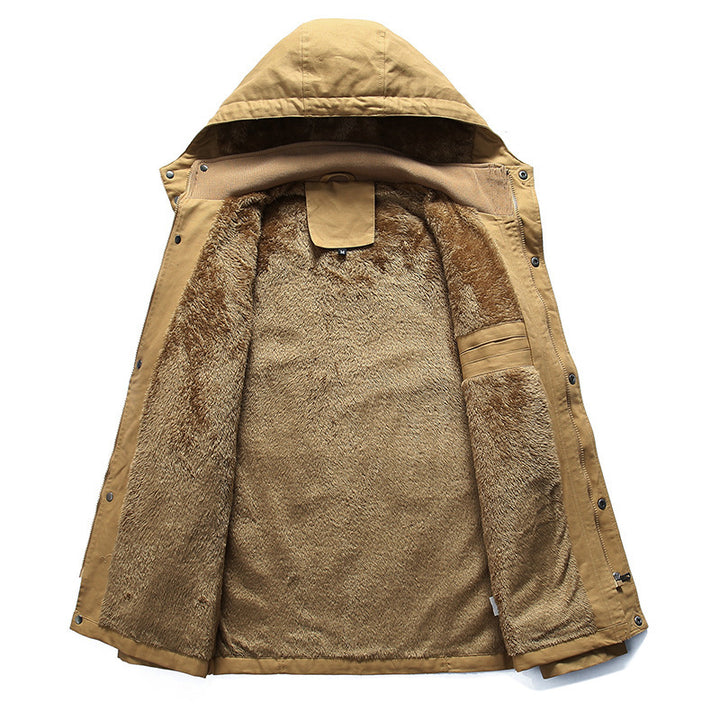 Herren robuste Utility-Jacke mit warmem Innenfutter Drune