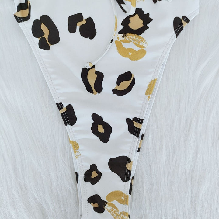 Damen Eleganter Badeanzug mit knotbarem Detail Drune