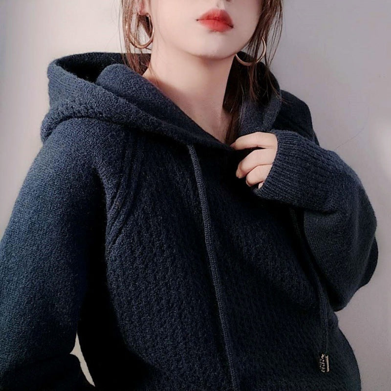 Damen Hoody mit innovativer Struktur und lässigem Schnitt Drune
