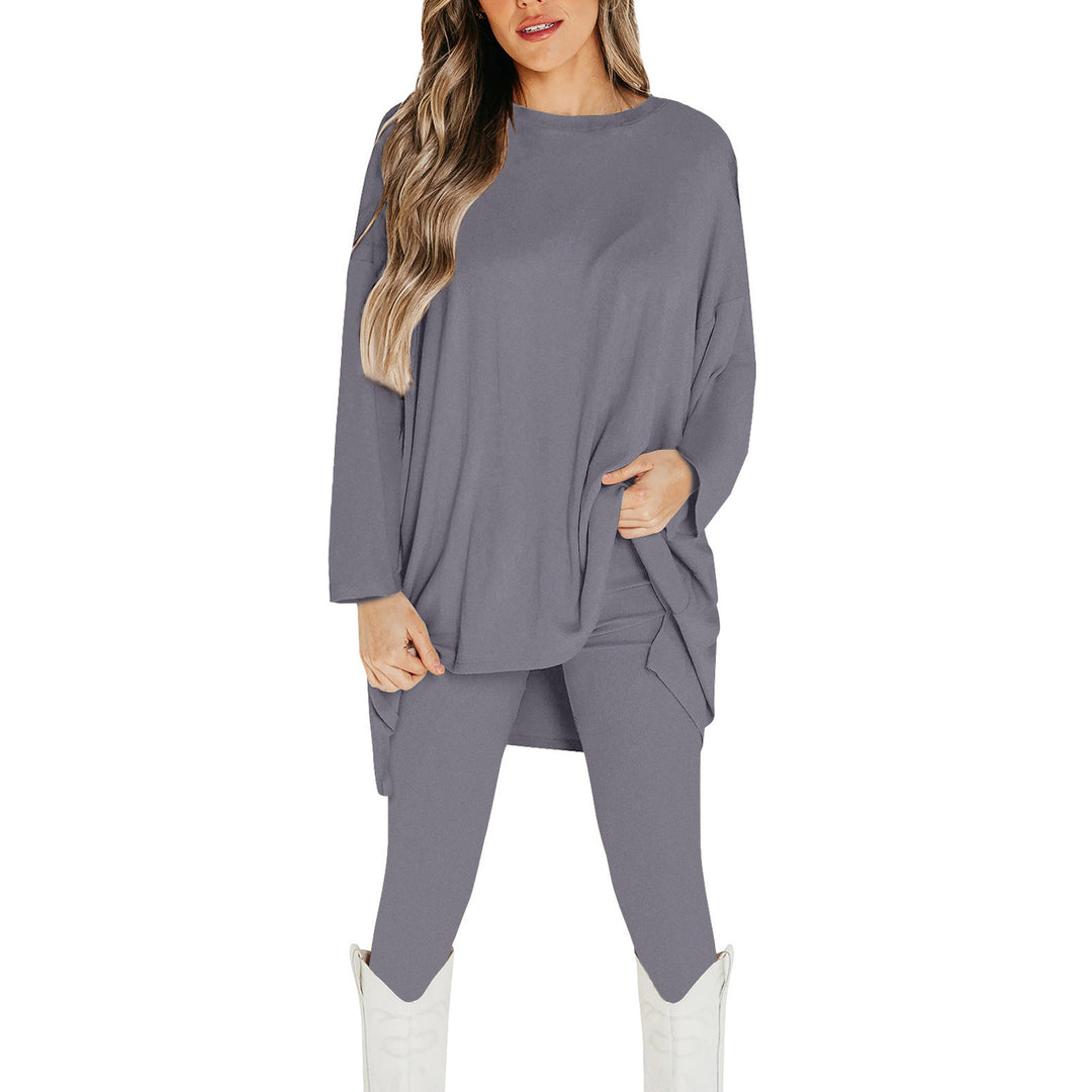 Damen Lässiges Set aus oversized Oberteil und figurbetonten Leggings Drune