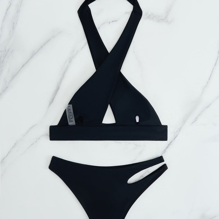 Damen Bikini-Set mit modischem Knoten und seitlichem Cut-Out Drune