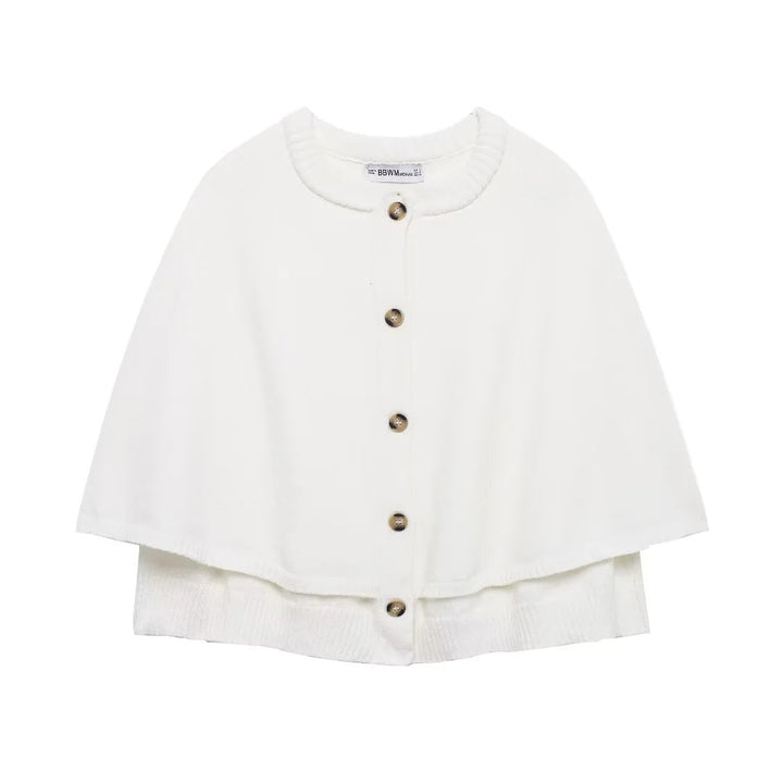 Damen Wolle Umhangjacke Drune