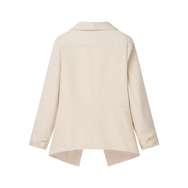 Damen elegante Blazerjacke mit lässigem Schnitt und modischem Revers Drune