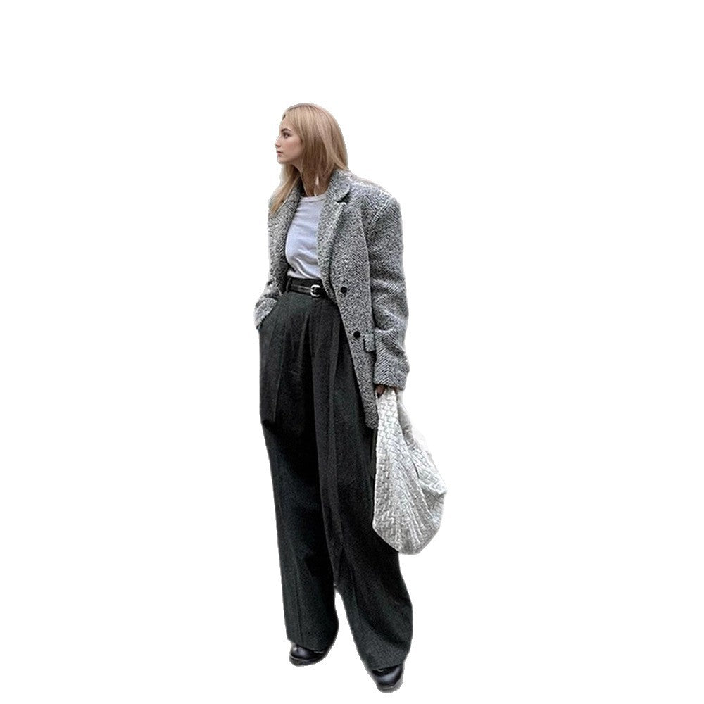 Damen Oversized Blazer Drune