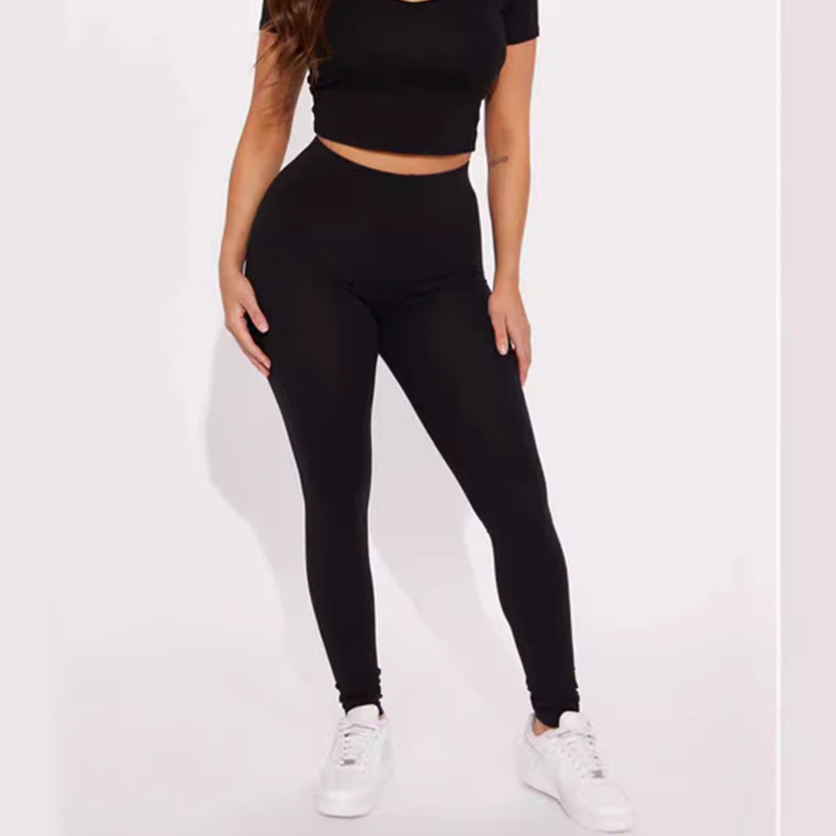 Damen Leggings mit hohem Bund und figurformendem Schnitt Drune