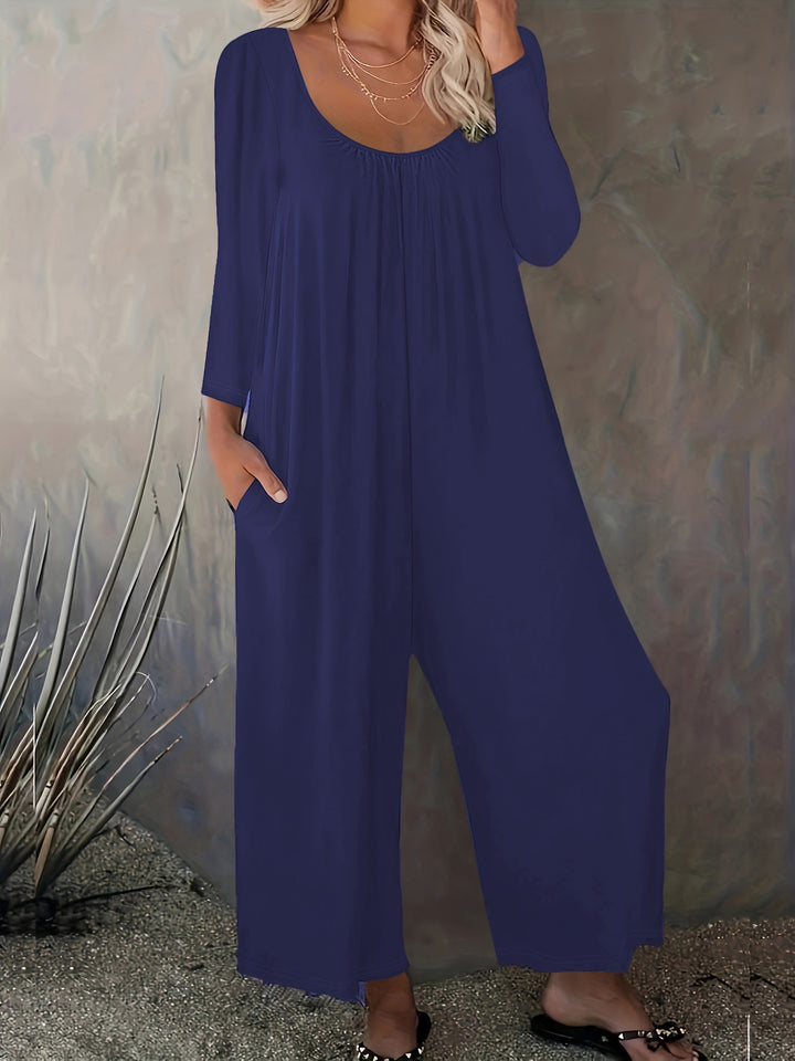 Damen Weitgeschnittenes Jumpsuit mit praktischen Taschen und modernem Schnitt Drune