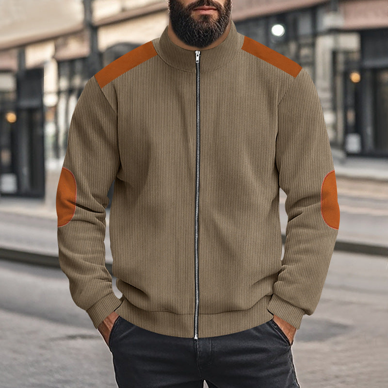 Herren Sportliche Jacke mit Reißverschluss und modischen Akzenten Drune