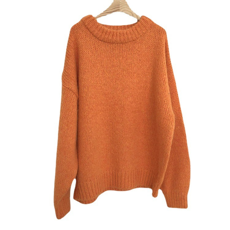 Damen Kuscheliger Oversized Pullover aus sanfter Strickqualität Drune