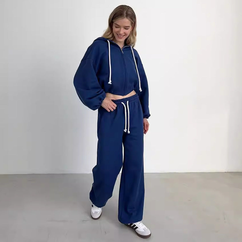 Damen gemütliches Oversized Sweat-Set Drune