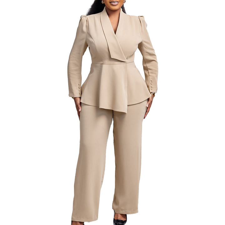 Damen Anzug mit elegantem Blazer und weitem Hosenbein Drune